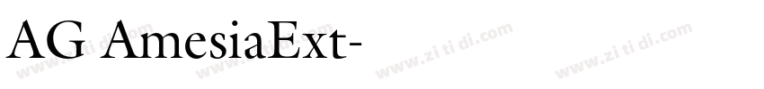 AG AmesiaExt字体转换